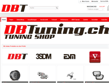 Tablet Screenshot of dbtuning.ch